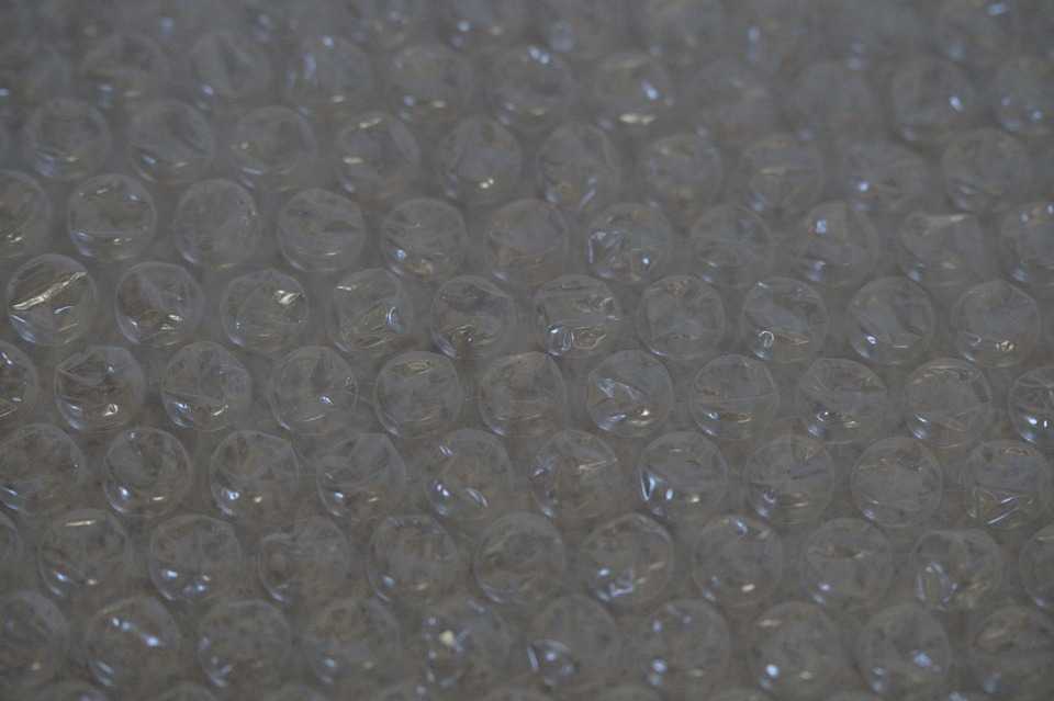detail bublinkové fólie